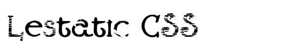Шрифт Lestatic CSS