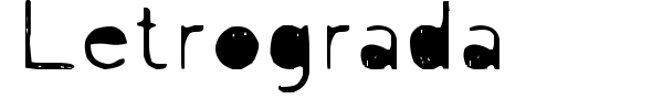 Шрифт Letrograda
