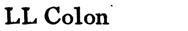 Шрифт LL Colon