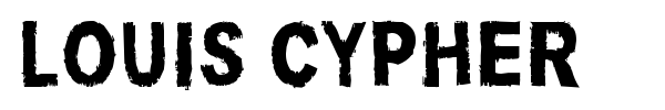 Шрифт Louis Cypher