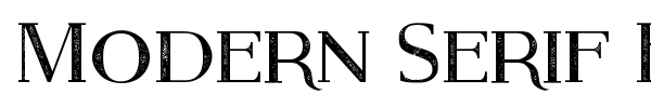 Шрифт Modern Serif Eroded