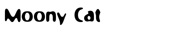 Шрифт Moony Cat