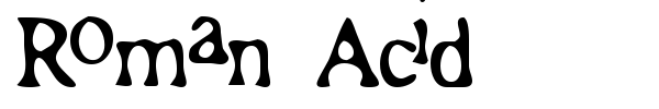 Шрифт Roman Acid