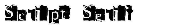 Шрифт Script Serif
