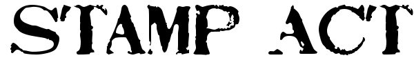 Stamp Act font preview