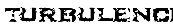 Turbulence font preview