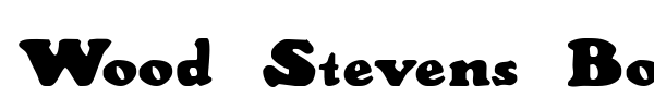 Шрифт Wood Stevens Bold