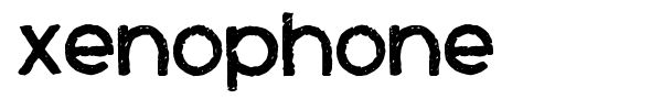 Шрифт Xenophone