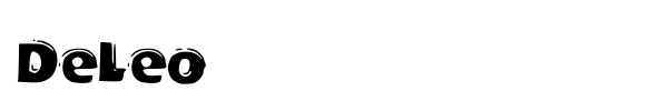 DeLeo font preview