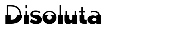 Disoluta font preview