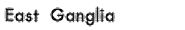 East Ganglia font preview