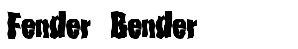 Шрифт Fender Bender