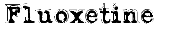 Шрифт Fluoxetine