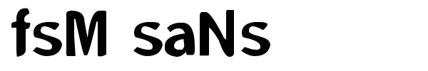 Шрифт FSM Sans