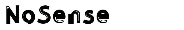 Шрифт NoSense