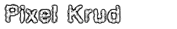 Шрифт Pixel Krud
