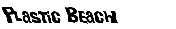 Шрифт Plastic Beach