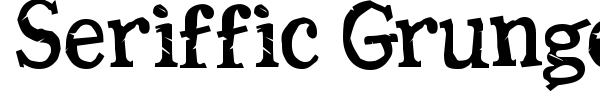 Шрифт Seriffic Grunge