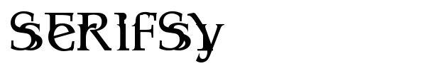 Шрифт Serifsy