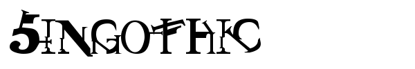 Шрифт Singothic