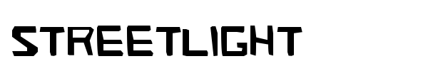 Streetlight font preview