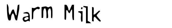 Шрифт Warm Milk