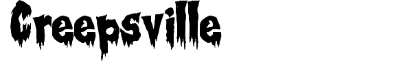 Шрифт Creepsville
