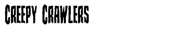 Creepy Crawlers font preview