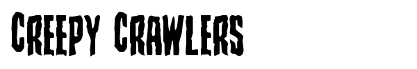 Creepy Crawlers font preview