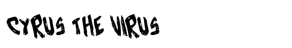 Шрифт Cyrus the Virus