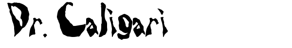 Шрифт Dr. Caligari