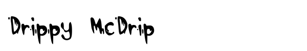 Шрифт Drippy McDrip