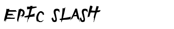 Шрифт Epic Slash