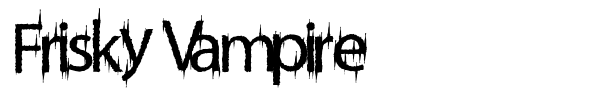 Шрифт Frisky Vampire