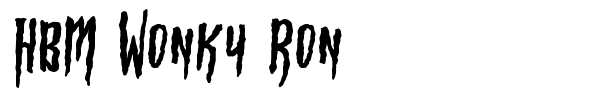 Шрифт HBM Wonky Ron