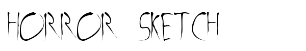 Шрифт Horror Sketch