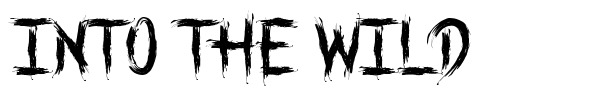 Шрифт Into the Wild