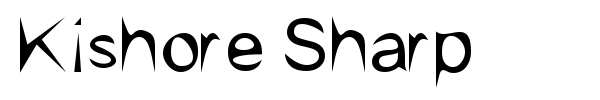 Шрифт Kishore Sharp