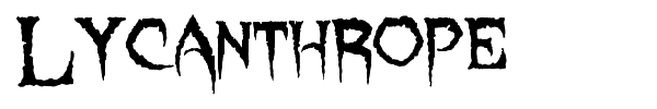 Шрифт Lycanthrope