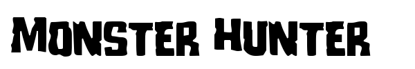 Monster Hunter font preview