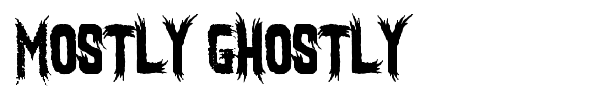 Шрифт Mostly Ghostly