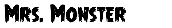 Mrs. Monster font preview