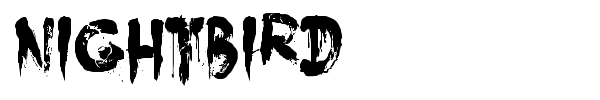 Шрифт Nightbird