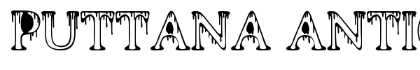 Шрифт Puttana Antique