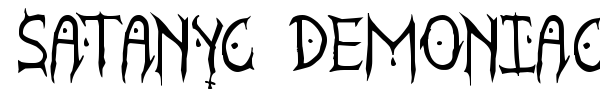 Шрифт Satanyc Demoniac St