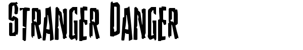 Шрифт Stranger Danger
