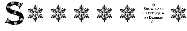 Шрифт Snowflake Letters