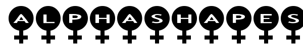 Шрифт AlphaShapes female