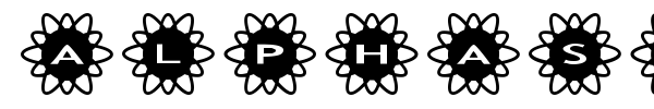 AlphaShapes Flowers 2 font preview