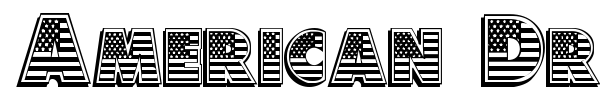 American Dream font preview